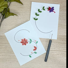 Load image into Gallery viewer, Alphabets S and C decrated with paper quilling flowers and leaves.
